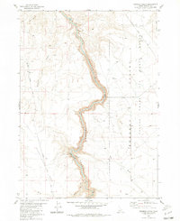 Crowbar Gulch 1980 topographic map preview