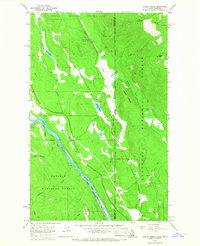 Curley Creek 1965 topographic map thumbnail