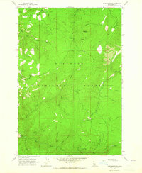 Dairy Mountain 1963 topographic map thumbnail
