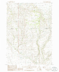 Davis Mountain 1986 topographic map thumbnail