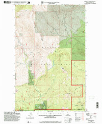 Dodge Peak 1996 topographic map thumbnail