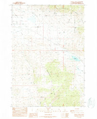 Donkey Creek 1989 topographic map thumbnail