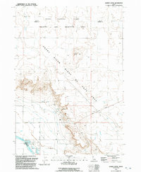 Dorsey Butte 1992 topographic map preview
