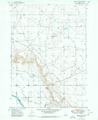 Dorsey Butte 1947 topographic map preview