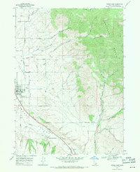 Downey East 1968 topographic map thumbnail