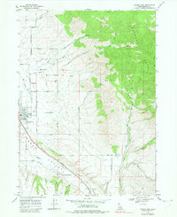 Downey East 1968 topographic map thumbnail