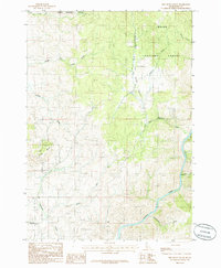 Dry Buck Valley 1985 topographic map thumbnail