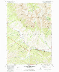 Easley Hot Springs 1970 topographic map thumbnail