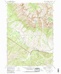 Easley Hot Springs 1970 topographic map thumbnail