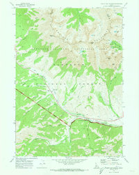 Easley Hot Springs 1970 topographic map thumbnail