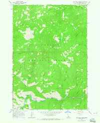East Basin Creek 1964 topographic map thumbnail