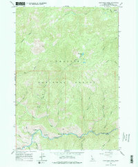 East Basin Creek 1964 topographic map thumbnail