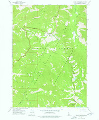 Edaho Mountain 1972 topographic map preview