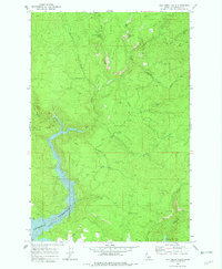 Elk Creek Falls 1969 topographic map thumbnail