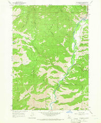 Featherville 1964 topographic map thumbnail