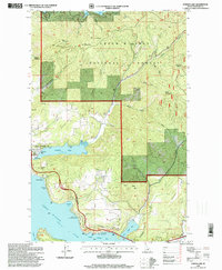 Fernan Lake 1996 topographic map thumbnail