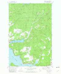Fernan Lake 1981 topographic map thumbnail