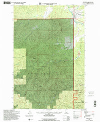 Fernwood 1995 topographic map thumbnail