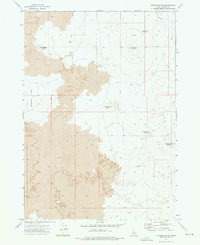 Fingers Butte 1972 topographic map thumbnail