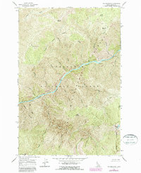 Fog Mountain 1966 topographic map thumbnail