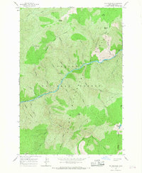 Fog Mountain 1966 topographic map thumbnail