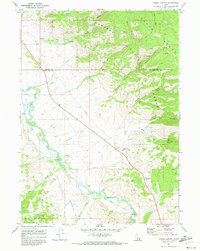 Fossil Canyon 1970 topographic map thumbnail