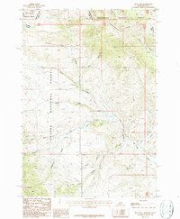 Fritz Peak 1987 topographic map thumbnail