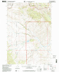 Fritz Peak 1997 topographic map thumbnail
