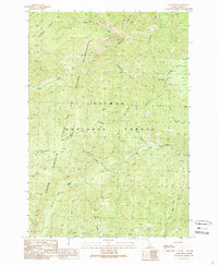 Gant Ridge 1989 topographic map thumbnail