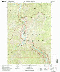 Gardiner Peak 1998 topographic map thumbnail