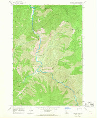 Gardiner Peak 1966 topographic map thumbnail