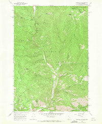 Gibbonsville 1966 topographic map thumbnail