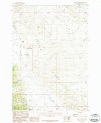 Gilmore Summit 1987 topographic map thumbnail