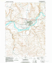Glenns Ferry 1992 topographic map thumbnail