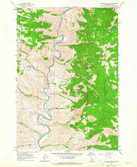 Goldbug Ridge 1962 topographic map thumbnail