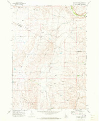 Granger Butte 1970 topographic map thumbnail