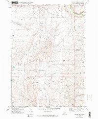 Granger Butte 1970 topographic map thumbnail