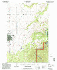Grangeville East 1995 topographic map thumbnail