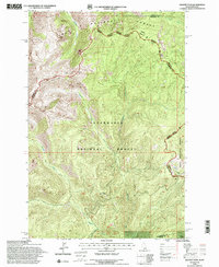 Granite Pass 1994 topographic map thumbnail