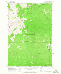 Granite Pass 1964 topographic map thumbnail