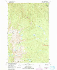 Grave Peak 1966 topographic map thumbnail