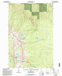 Grave Peak 1994 topographic map thumbnail