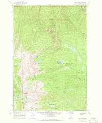 Grave Peak 1966 topographic map thumbnail