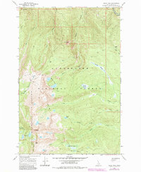Grave Peak 1966 topographic map thumbnail