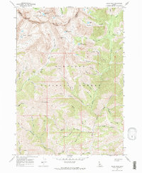 Grays Peak 1967 topographic map thumbnail