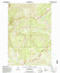 Greenside Butte 1994 topographic map thumbnail