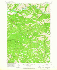 Grouse Butte 1964 topographic map thumbnail