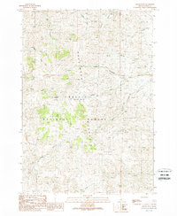 Grouse Peak 1989 topographic map thumbnail