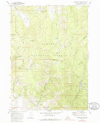 Harrington Peak 1970 topographic map thumbnail