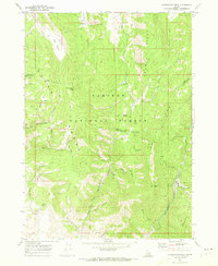 Harrington Peak 1970 topographic map thumbnail